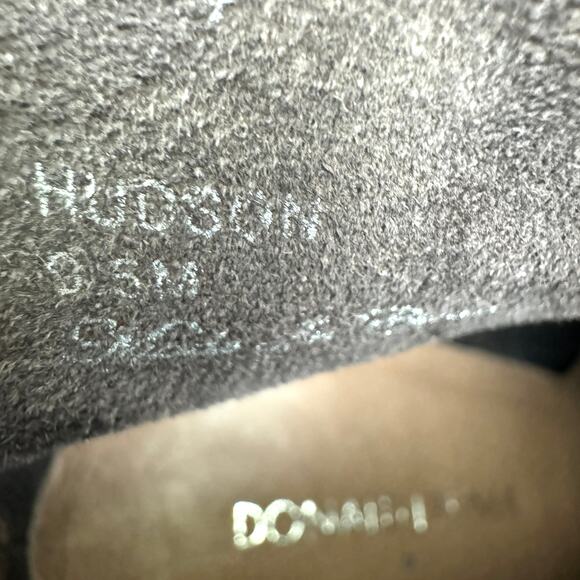 Donald J Pliner Womens Hudson Heeled Boot Size 9.5 Leather Mixed Media Brown - Picture 11 of 11